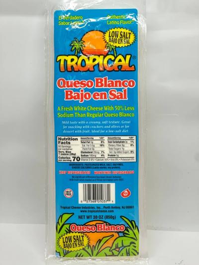 Tropical A Fresh White Cheese With 50% Less Sodium