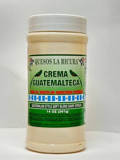 QUESOS LA RICURA CREMA GUATEMALTECA 397G