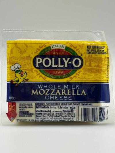 POLLY-O  Whole Milk Mozzarella Cheese  453g