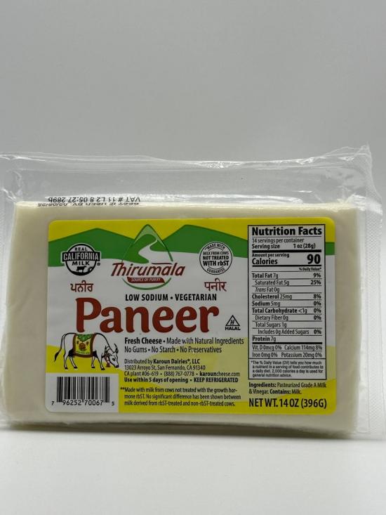 THIRUMALA  Paneer Fresh Cheese  396g