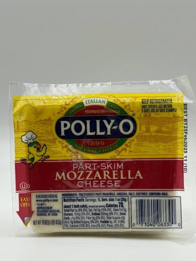 Polly-O Mozzarella  Part skim 453g.