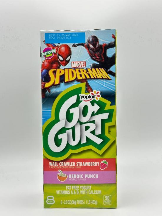 YOPLAIT Go Gurt Wall Crawler Strawberry Yogurt Heroic Punch 453g