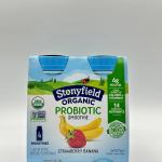 STONYFIELD Organic Probiotic Smoothie Strawberry Banana 710ml