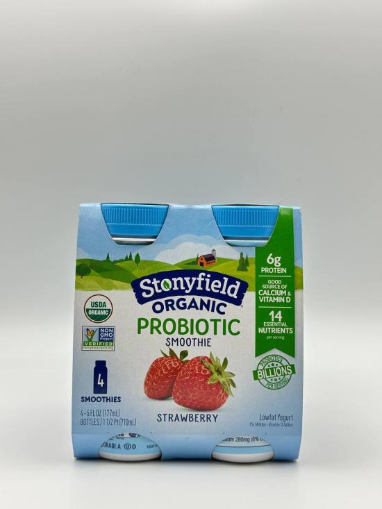 STONYFIELD Organic Probiotic Smoothie Strawberry 710ml