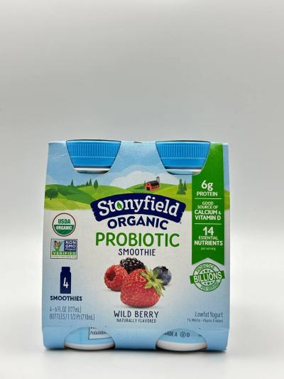 STONYFIELD Organic Probiotic Smoothie Wild Berry  710ml