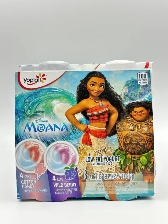 YOPLAIT Disney Moana Lowfat Yogurt with Cotton Candy and Wild Berry  907g