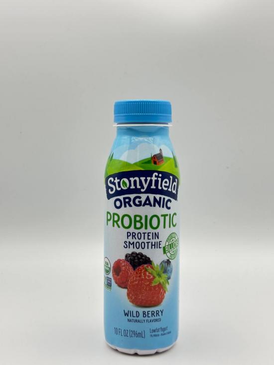 STONYFIELD Organic Probiotic Protein Smoothie Wild Berry 296ml