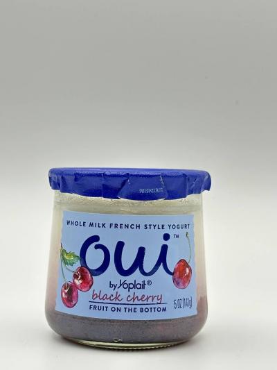 OUI by Yoplait black cherry yogurt 5 OZ