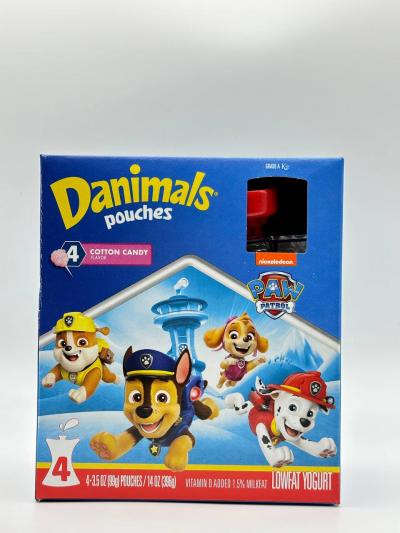 DAINIMALS Pouches Lowfat Yogurt With Cotton Candy  396g
