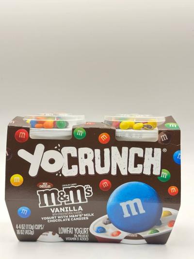 YOCRUNCH Milk Chocolate m&ms Vanilla Lowfat Yogurt 453g