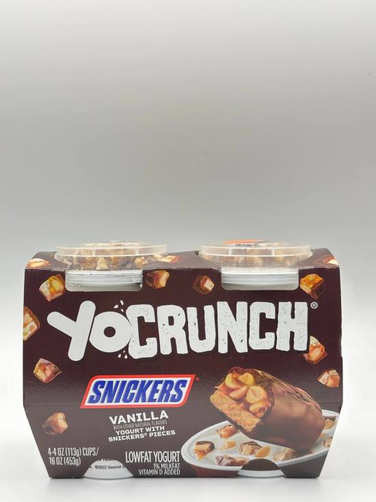 YOCRUNCH Snickers Vanilla Lowfat Yogurt  453g