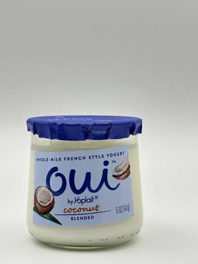 OUI by Yoplait coconut yogurt 5 OZ