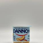 Dannon peach lowfat yogurt 5.3 OZ