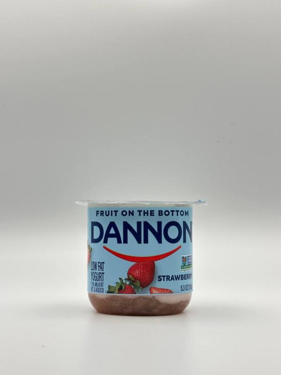 Dannon Strawberry lowfat yogurt 5.3 OZ