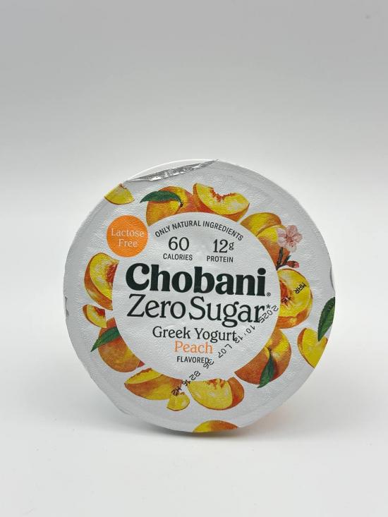 CHOBANI Zero Sugar Greek Yogurt Peach flv  150g