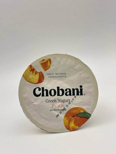 CHOBANI Greek Yogurt Peach on the bottom  150g