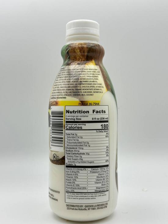 LA RICURA Pina Colada Smoothie 946ml