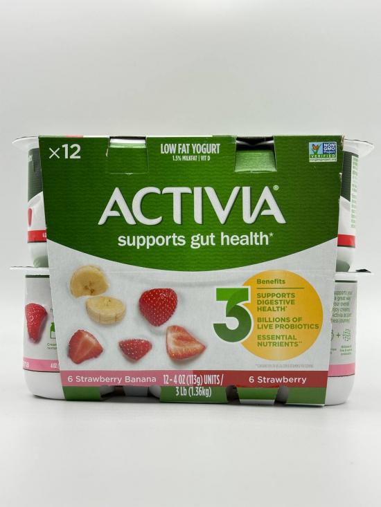 ACTIVIA SUPPORTS GUT HEALTH STRAWBERRY BANANA