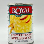 ROYAL UNSWEETENED APPLESAUCE 425G