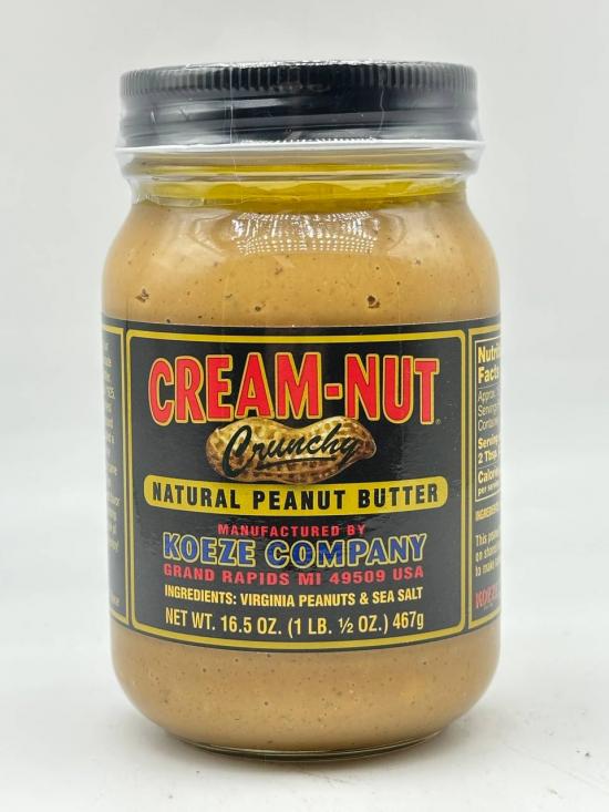 KOEZE CREAM-NUT NATURASL PEANUT BUTTER 467G