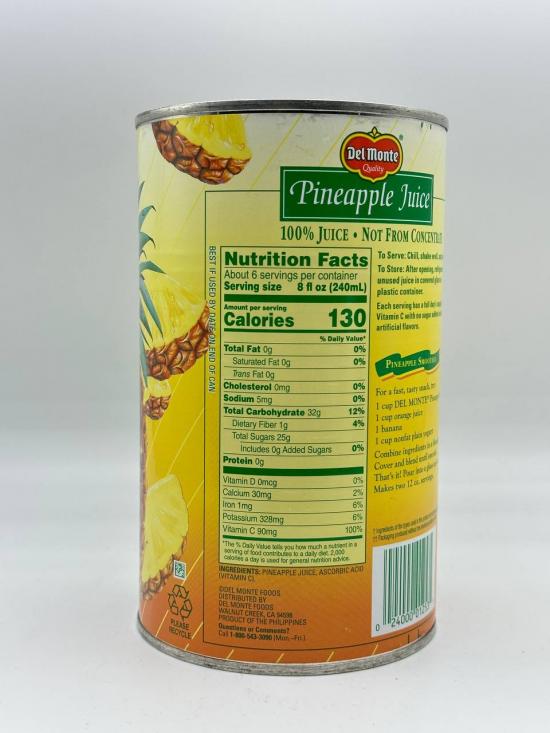 DEL MONTE PINEAPPLE JUICE