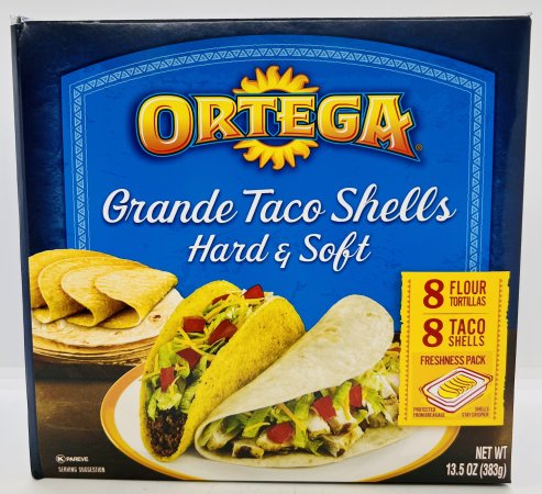 Ortega Crande Taco Shells 383g.