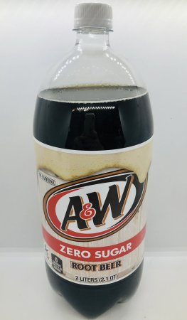 A & W Zero Sugar Root beer 2L.