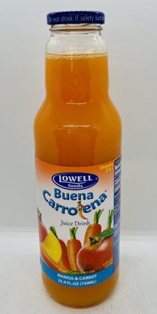 Lowell Mango & Carrot Juice 750mL.