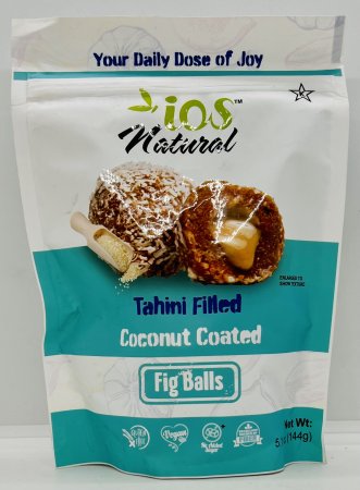 Ios Natural Tahini Filled Coconut Coasted 144g.