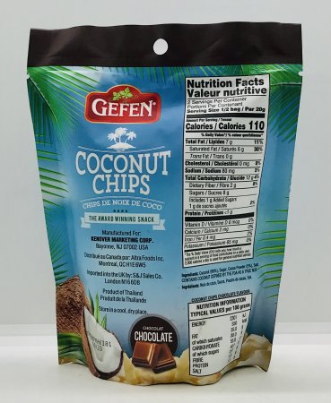 Gefen Coconut Chips Choco 40g.