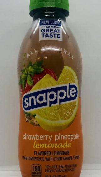 Snapple Strawberry Pineapple Lemonade 473mL.