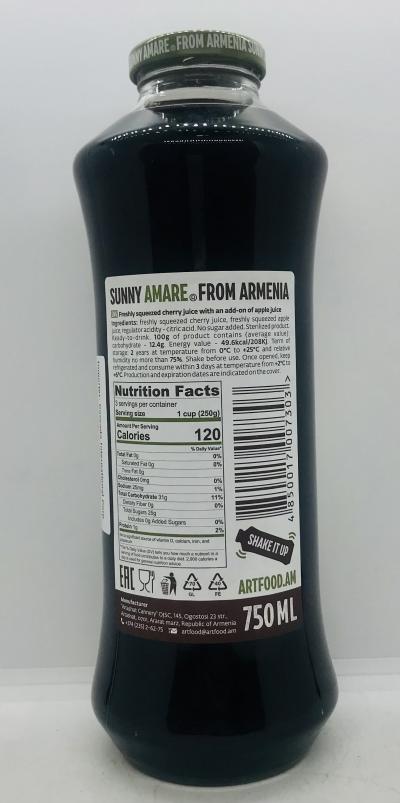 Sunny Amare Cherry Juice 750mL.