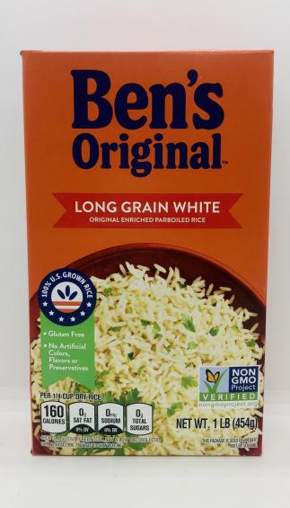 Ben's Original Long Grain white rice 1LB.