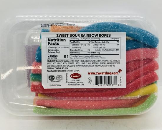 Zweet Filled Sour Ropes 285g.