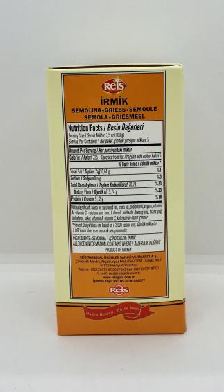 Reis Irmik 500g.