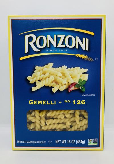 Ronzoni Gemelli no. 126 Macaroni (454g.)