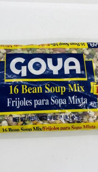 Goya 16 Bean Soup Mix 454g.