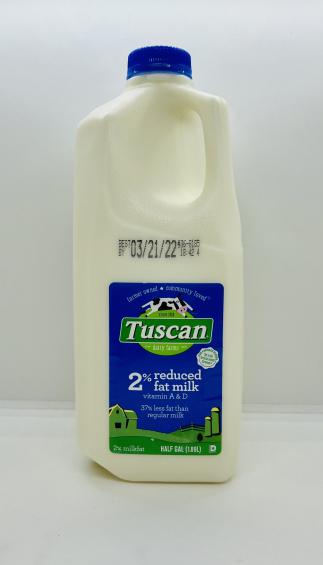 Tuscan 2% reduced fat Milk half gallon