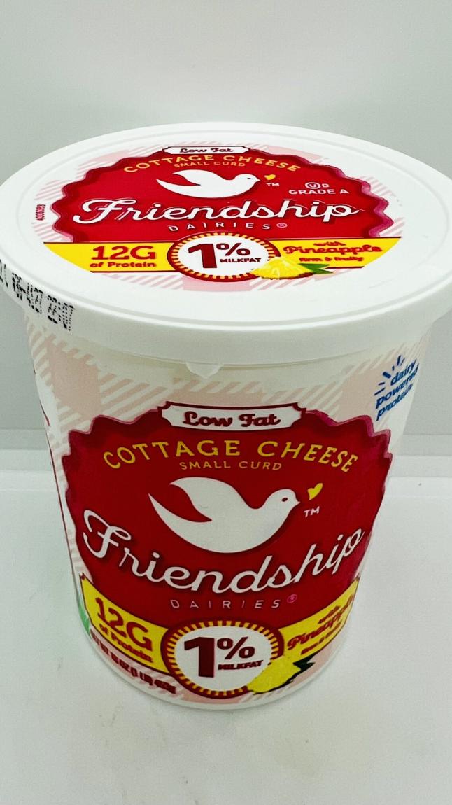 Friendship pineapple cottage cheese