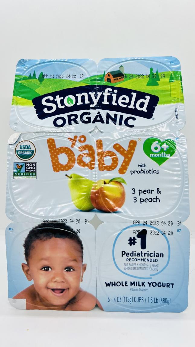 Stonyfield organic Baby Pear/peach