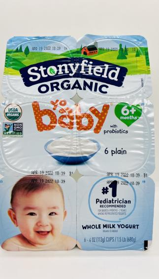 Stonyfield organic yo baby 6m.+ Yogurt 6 plain