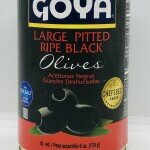 Goya Olives Large Pitted Ripe Black 170g