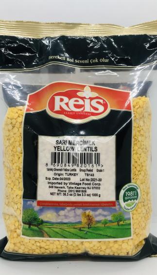 Reis Yellow Lentils 1000g.