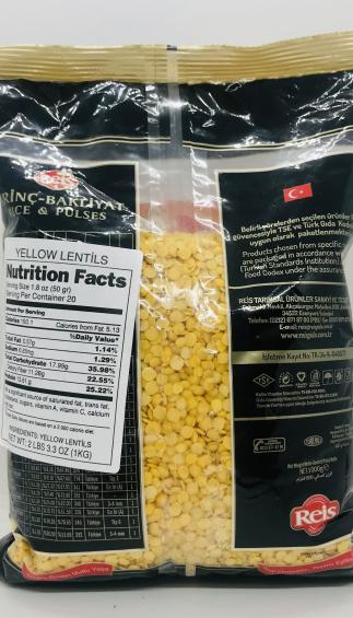 Reis Yellow Lentils 1000g.