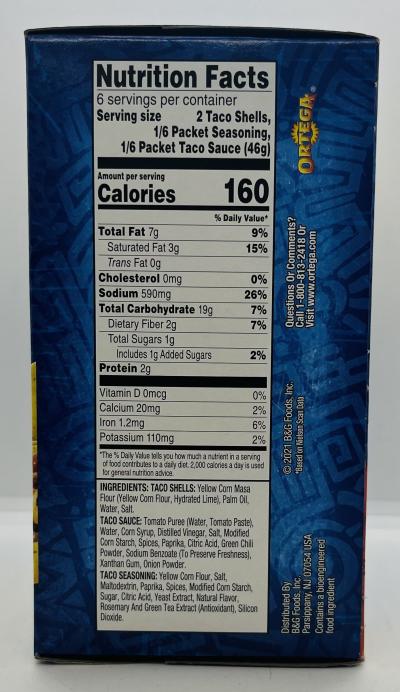 Ortega Fiesta Flats Taco Shells 9.6 oz