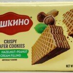 Crispy Wafer Cookies with Hazelnut- Peanut Cream Filling 200g