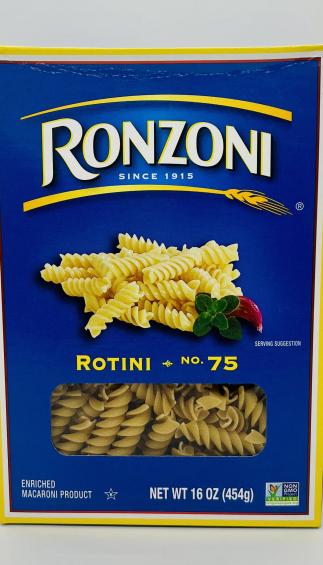 Ronzoni Rotini no. 75 Macaroni (454g.)