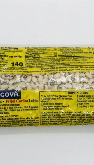 Goya Blackeye Peas 454g.