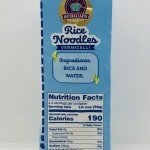 Natural earth Rice noodles 250g.