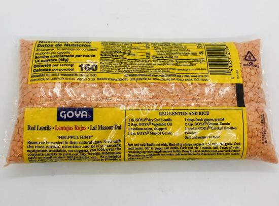 Goya Red Lentils 454g.